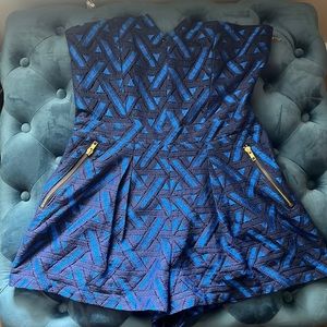 Blue formal romper